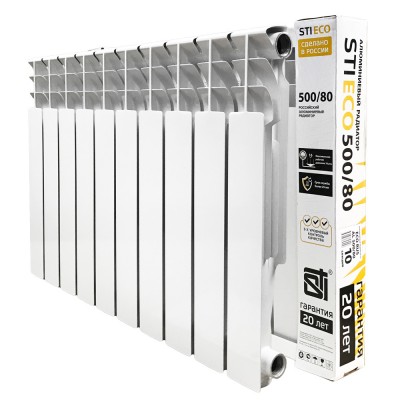 Радиатор алюминиевый STI ECO RUS AL 500/80 10 сек.